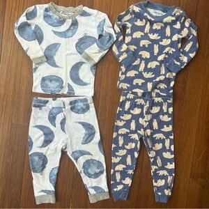 VGUC 2 pairs of soft Cotton Pajamas - Burt's Bees and Amazon Essentials